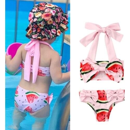 Citgeett Summer Kids Girls Watermelon Swimwear Swimsuit Bikini Bathing Suit Swimming Beachwear Cute Set