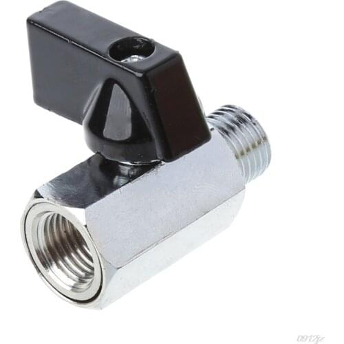 Brass Mini Ball Valve 1/4" BSP Male to Female Thread Air Compressor Hose Ball Valve New Drop ship Dls HOmeful