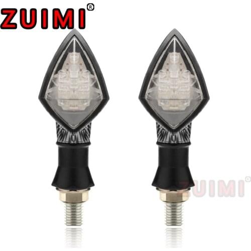 Motorcycle modified turn signal light quadrangular 10led cafe racing direction indicator accessories 2pcs