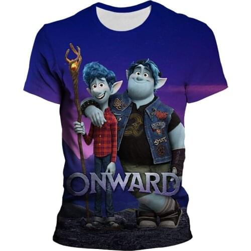 Onward 3D Print Mens T-shirt Fashion Summer Oversized T Shirt For Women Disney Movie Cartoon Anime Boy Girl Kids Tee Tops