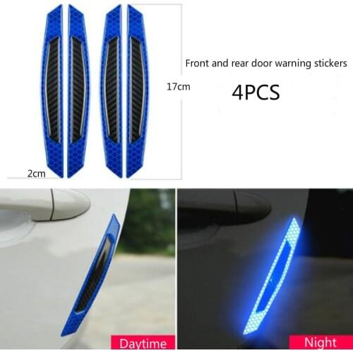 Car Sticker 5D Carbon Fiber Stickers Car Stickers And Decals Auto Reflective Strip Warning Car Styling Accessories Automobiles