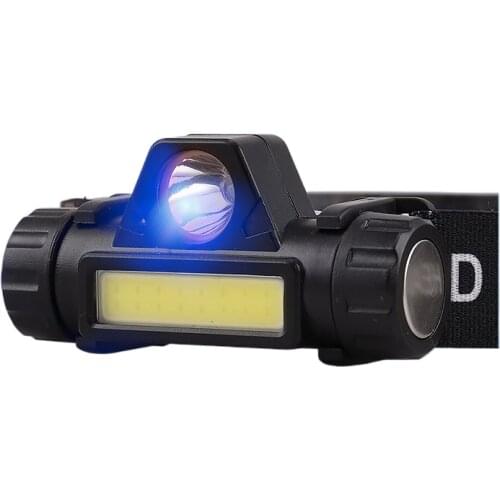 The head-mounted headlight glare charging super bright led small flashlight multifunction lamp night fishing lights home hernia