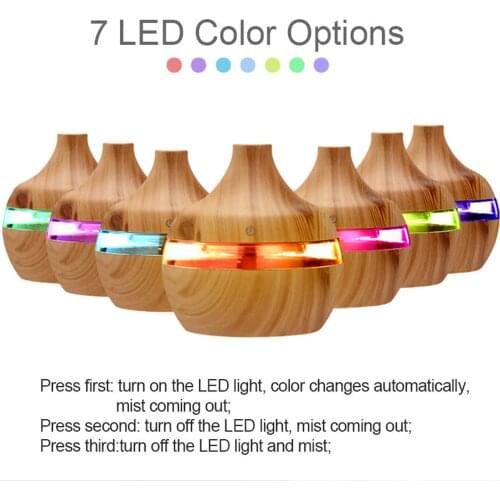 New USB Electric Air Humidifier Mist Maker Air Aroma Essential Oil Diffuser LED Aroma Aromatherapy Humidifier for Office Home