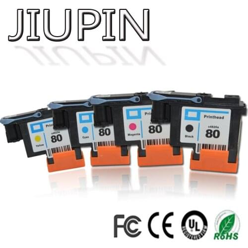 JIUPIN 1SET Compatible for HP 80 printhead Designjet 1000 1050c 1055 Ink Cartridge print head for hp80 cartridges