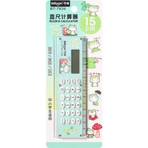 Mini Portable Calculators Ruler with 8-Digit LED Display 1 x Cell Battery Powered Smart Calculator Ruler Pocket Size Dropship