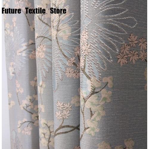 Factory Direct High Precision Jacquard Base Fabric Window Shade Cloth Wholesale Jacquard Printing Living Room Bedroom Curtain