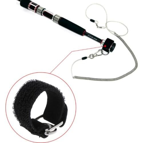 Fishing Rod Strap Belt Safety Ties Wrap Band With Buckle Magic Sticker Adjustable Universal Carp Fishing Tackle Fishing Accessor