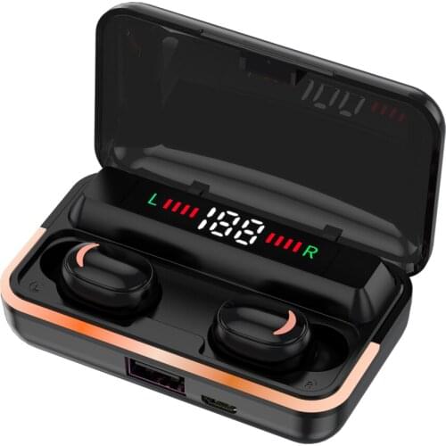 TWS Earbuds with LED Display Bluetooth 5.0 Earphones Wireless Headphone Sports Headsets Hi-Fi 1200mAh Charging Base