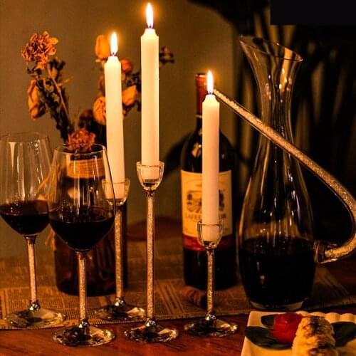 Xylxm Decorative Glass Candlesticks