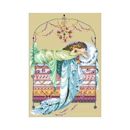 25-MD123-14CT Counted Cross Stitch 11CT 14CT 18CT DIY Cross Stitch Kits Embroidery Needlework Sets