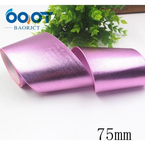 I-191121-2554,3‘’ 75mm,2yards color aluminum foil printing ribbon,DIY Hair Bow Wedding Festival Home Party Birthday Decorations
