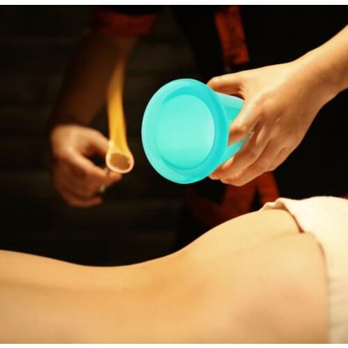 4 pcs/set Silicone Vacuum Cans Cupping Cup Body Anti Cellulite Suction Massager Eye Neck Face Back Massage Beauty Health Care