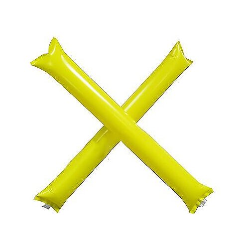 8 Pair Yellow Colour - Cheering Sticks Bang Thunder Noise Makers Clappers Cheer - Football Sports Party Novelty