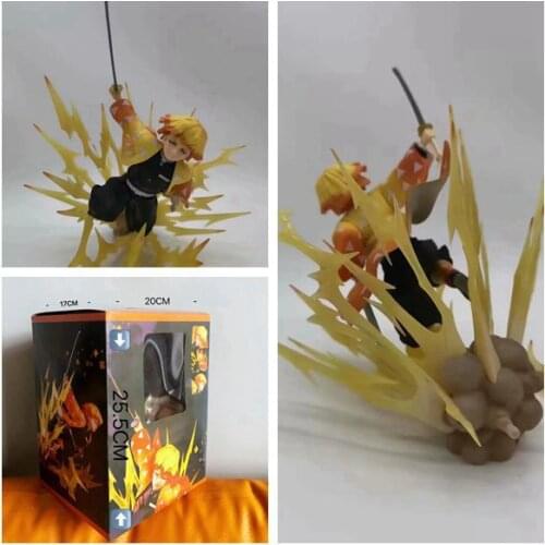Anime Toy Demon Slayer Blade Agatsuma Zenitsu Breath of Thunder Scene Model Boxed Figure