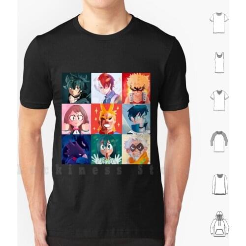 Boku No Hero Academy T Shirt 6xl Cotton Cool Tee Boku No Hero Midoriya Todoroki Kacchan Boku Hero Uraraka Tsuyu Tokoyami