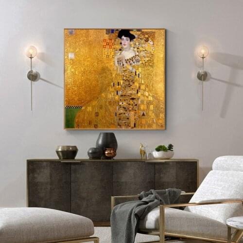 Famous Gustav Klimt Oil Painting Reproduction Printed on Canvas Wall Art Posters Classical Picture for Living Room Home Decor