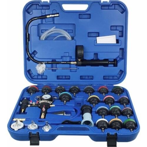 28pcs Universal Radiator Pressure Tester Kit Cooling System Tester Water Tank Leakage Tester Water Tank Leakage Tester
