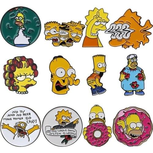 Creative Cartoon Enamel Pin Badge Brooch Lapel Collar Pins Brooch Badge Backpack Hat Jewelry Accessories Gift Fans