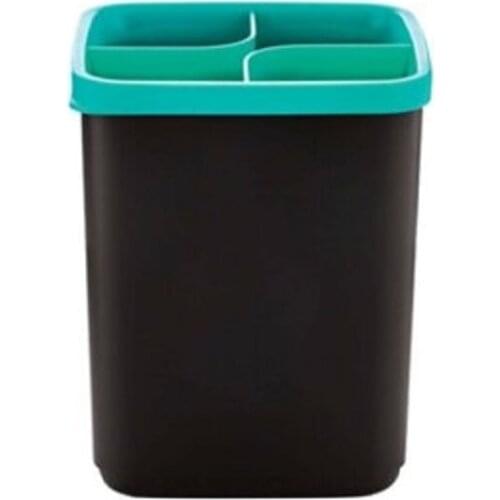 Kitchen organizer, Tupperware Kitchen Utensil Box, Always At Hand, Black-Turquoise 4-Tier Box