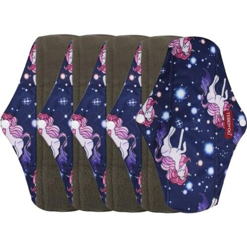 New Print Waterproof Mama Cloth Menstrual Sanitary Pad,Reusable Sanitary Napkin,Washable Sanitary Menstrual Pads