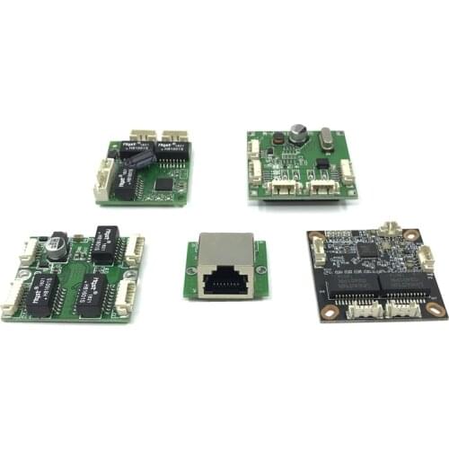 Mini 5V 12Vswitch module PBC OEM module mini size 3/4/5 Ports Network Switches Pcb Board mini ethernet switch module 10/100Mbps