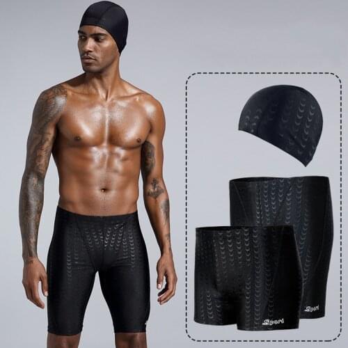 2021 Summer New Sharkskin Swimming Trunks Men Swimwear Breathable Shorts Quick Dry High Elastic Swim Trunks Swimsuit for Pool