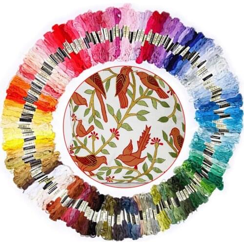 50pcs DIY embroidery thread Color Random Embroidery 6-cord-thread Cross-stitch Stitching Sewing Cotton Thread Home Sewing Tools