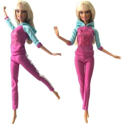 NK 2020 Newest Doll Casual Clothes Handmade Dress Fashion Outfit Clothes For Barbie Doll Child' Toys Best Gifts For Girl DZ