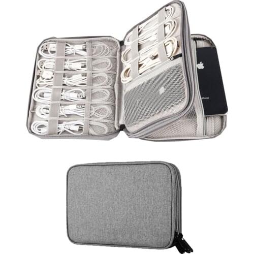 Newly Electronic Accessories Travel Case Cable Organizer Bag Gadget Carry Bag For iPad Cables Power USB Flash Drive Charger