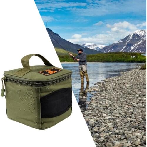 Portable Fishing Reel Bag Protective Case Cover for Drum//Raft Reel Fishing Pouch Bag Fishing Accessories