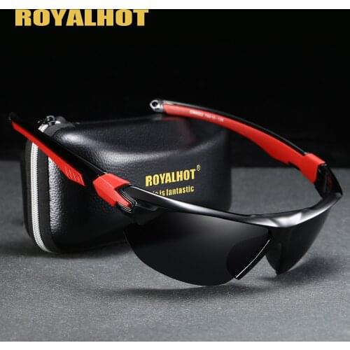 RoyalHot Men Women Polarized Red Leg Sports Sunglasses Vintage Sun Glasses Retro Eyewear Shades Oculos Male 900218