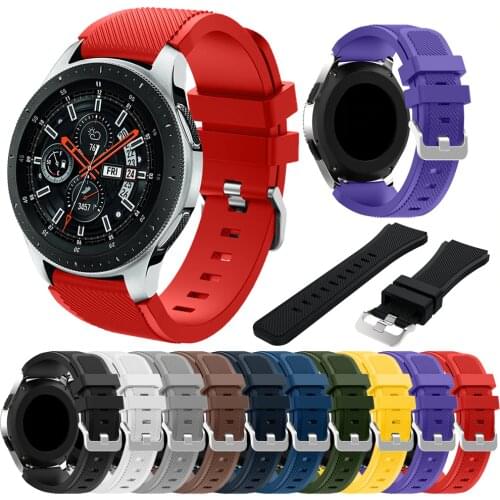 Sport silicone strap For Samsung Galaxy Watch 46mm Bracelet Wrist strap for Amazfit GTR 47MM band for Huami Amazfit Stratos 2