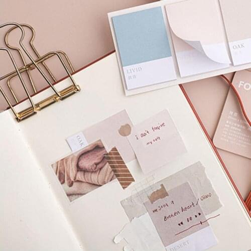 80Pcs/Set Sticky Notes Lovely Portable Decorative Removable Notes Bookmark Memos for School