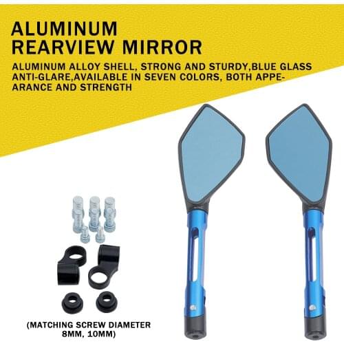 Universal Motorcycle Rear View Mirror Sports Car Rearview Mirror Aluminum Alloy Rear-view Mirrors Motorcycle Accessories