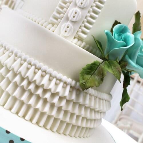 Skirt Folds Silicone Mold Fondant Mould Cake Decorating Tool Chocolate Gumpaste Mold Sugarcraft Kitchen Accessories