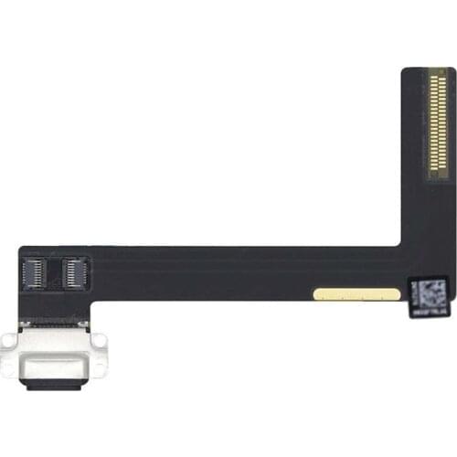 10Pcs/lot White/Black Color Charging Port Dock Connector Flex Cable for Apple iPad Air 2 iPad 6