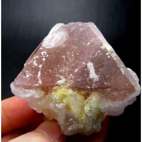 164g Pink Octahedral Fluorite - crystals and stones healing Mineral specimen Home Decor feng shui decoration