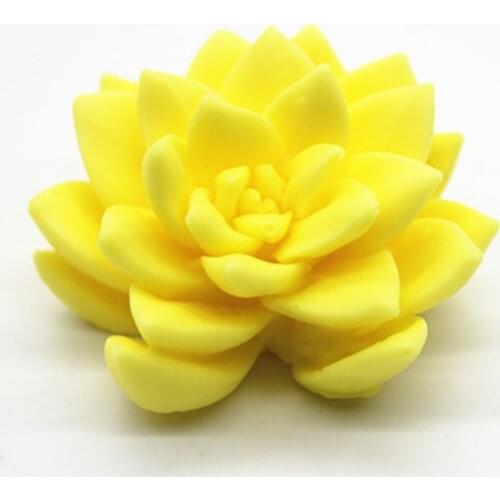3D succulent flower Artificial Cactus Mould DIY Soap Chocolate Mould Handmade Clay Craft Silicone Mold