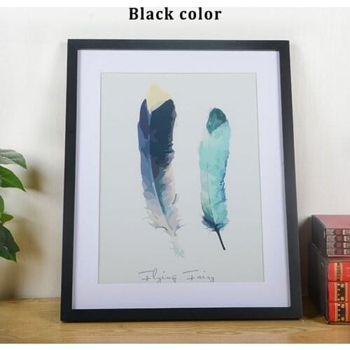 A4 A3 Wooden Frame Black White Color Photo Frames for Wall Art Picture Frames Photo Frames for Picture Walnut Wood Frames