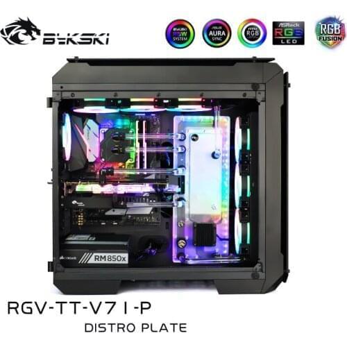 Bykski RGV-TT-V71, Waterway Boards For Tt View 71 Case, Bykski RBW, For Intel CPU Water Block & Single GPU Building