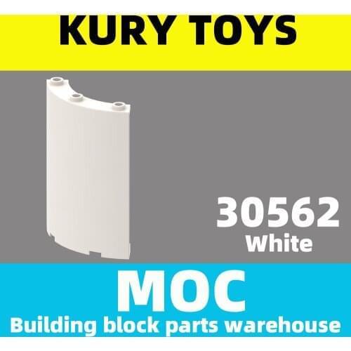 Kury Toys DIY MOC For 30562 100pcs Building block parts For Cylinder Quarter 4 x 4 x 6 For toy brick