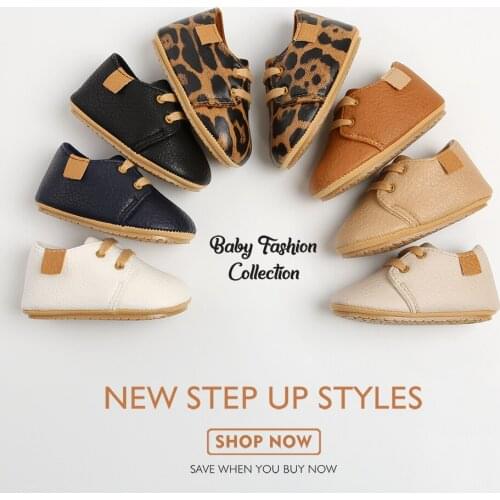 New Baby Shoes Retro Leather Boy Girl Shoes Multicolor Toddler Rubber Sole Anti-slip First Walkers Infant Newborn Moccasins