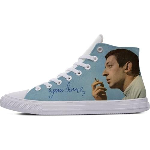 Serge Gainsbourg Rock Singer Music Fashion Funny Cool Casual Cloth Shoes Breathable Lightweight Sneakers 3D Print For Men Women
