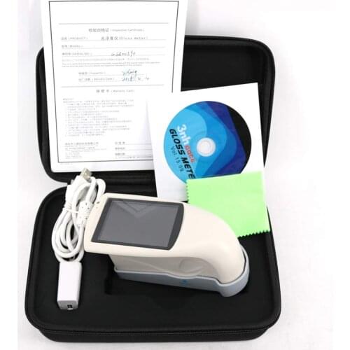 Microaperture 60 Degree Gloss Meter Glossmeter with 1.52mm Small Aperture 0-1000GU USB/RS-232 Interface Data Storage Function