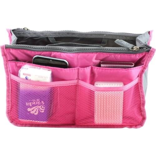 2020 New Ladies Organizer Bag Multi Functional Cosmetic Storage Handbag Bags Women Travel Makeup Insert Purse