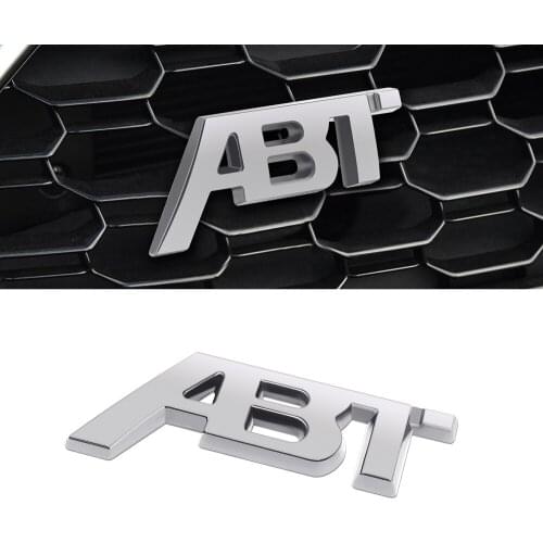 Grille Sticker For AUDI ABT Emblem Badge Sticker Car Front Grill Sticker For Audi A6 A3 A1 A4 A5 A7 S5 Auto Tuning Accessories