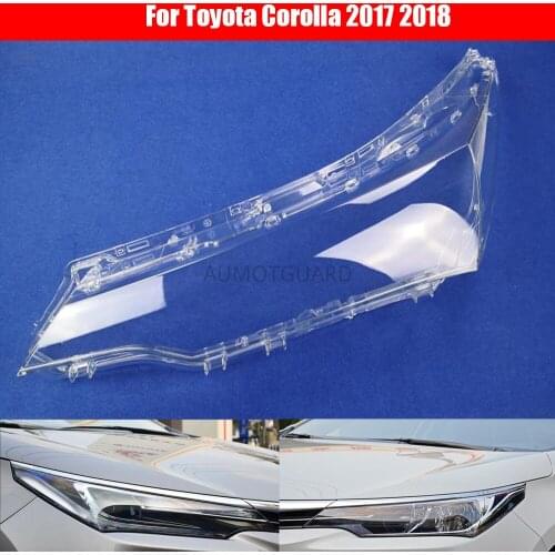 Car Headlamp Lens For Toyota Corolla 2017 2018 Car Replacement Auto Shell Cover