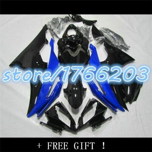 Blue white black for YZF-R6 08 09 10 11 08-11 YZF R6 2008 2009 2010 2011 YZFR6 2008-2011 ABS fairing kit