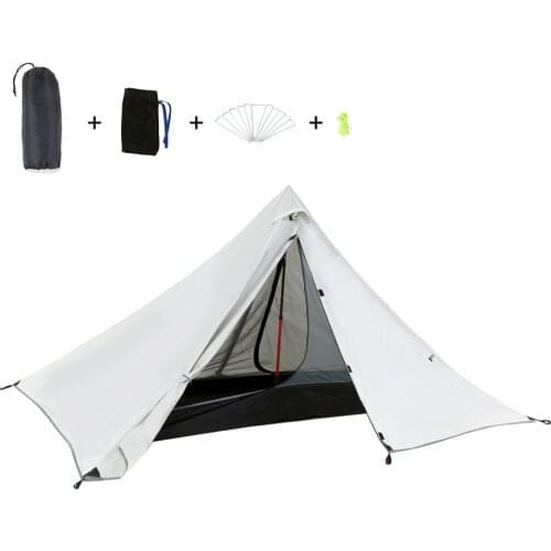 Camping Tent Outdoor Ultralight Double Layer Waterproof Beach Tent Outdoor Hiking Tent for Fishing Hunting Backpacking Traveling