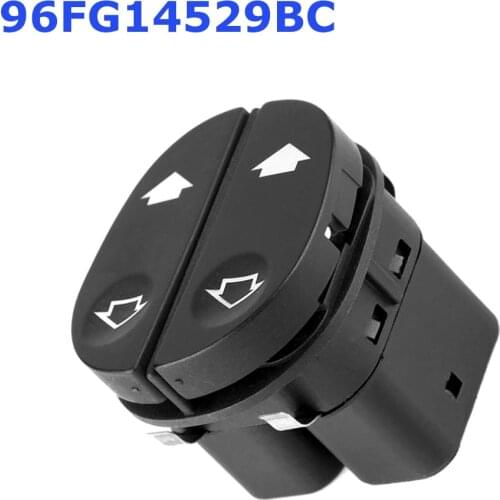 Car Front Right Electric Window Master Control Switch 96FG14529BC for Ford Fiesta MK6 Fusion 1995-2012 Fit Transit MK7 Connect